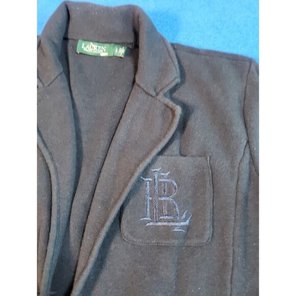 Polo Ralph Lauren Blue RRL Blazer Jacket Knitted Women's Size Large - Picture 2 of 16